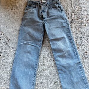 Denim Forum The Farrah Hi-Rise Wide Leg - Light Wash
